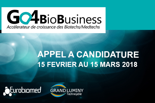 Intégrez l’accélérateur Biotech/MedTech Go4BioBusiness® !