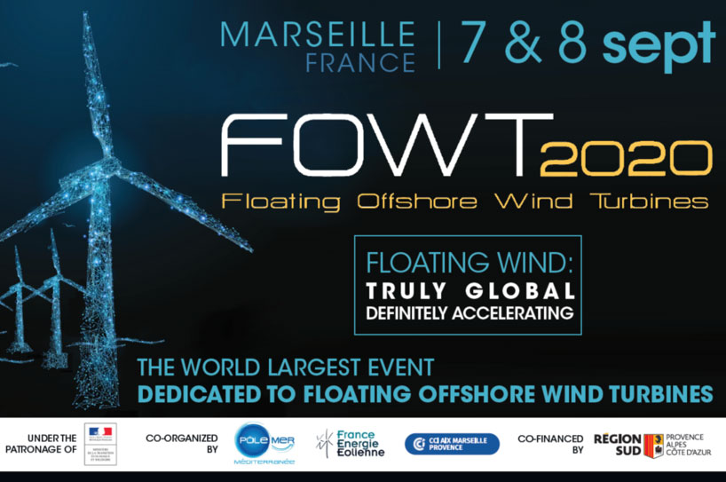 FOWT 2020, un vent favorable pour l’éolien offshore flottant à Marseille
