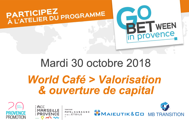 Participez à un world café autour de la valorisation et de l’ouverture du capital à Aubagne